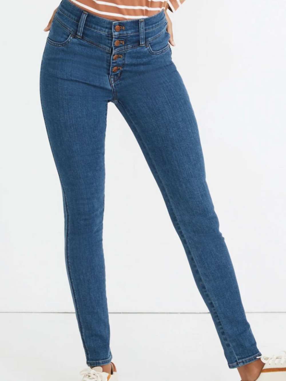 Madewell Roadtripper Jeans, Button-Front Yoke Edition, Eversall Wash, Sz 29